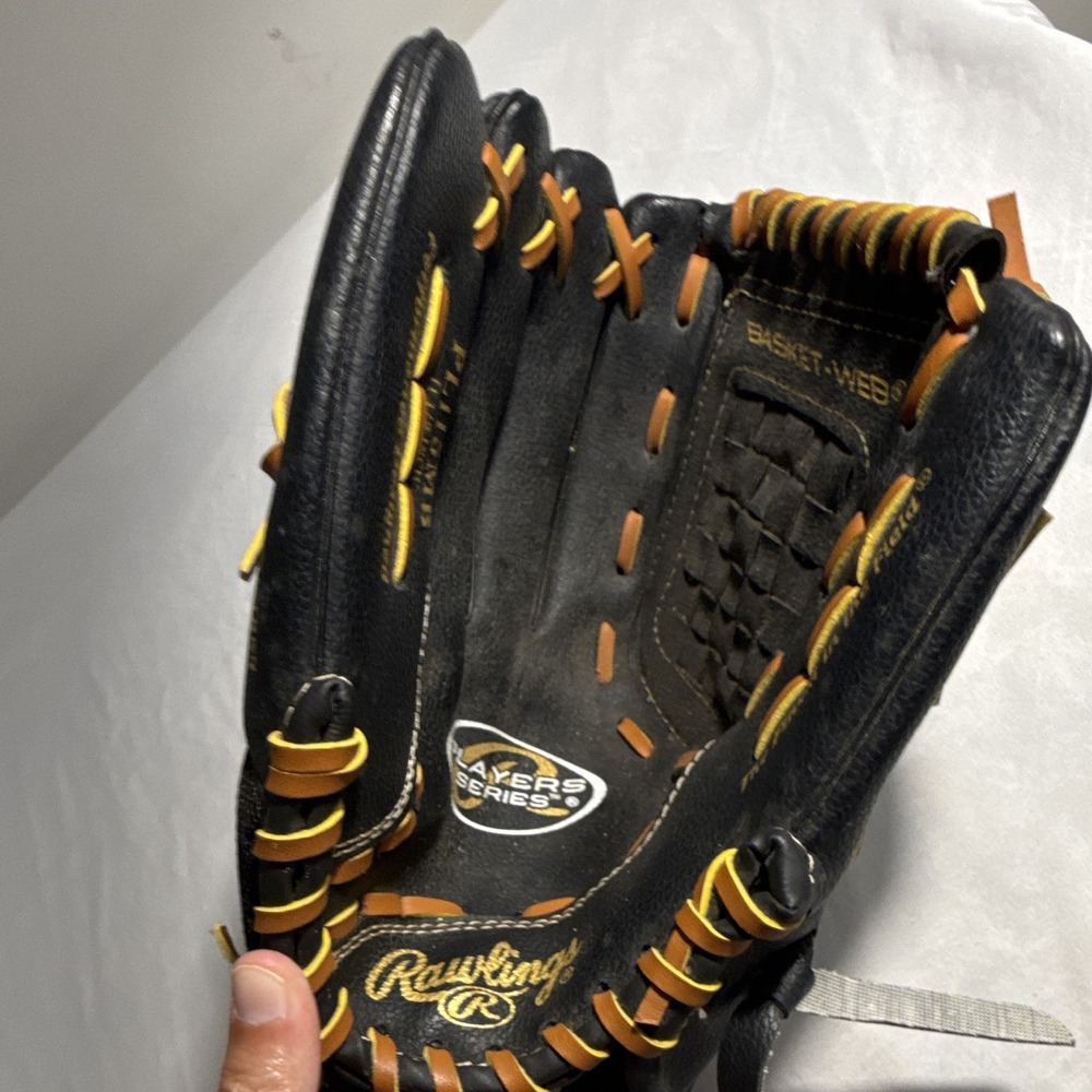 Rawlings PL115MB Baseball Glove 11.5" Basket Web Black Tan Right Hand Throw